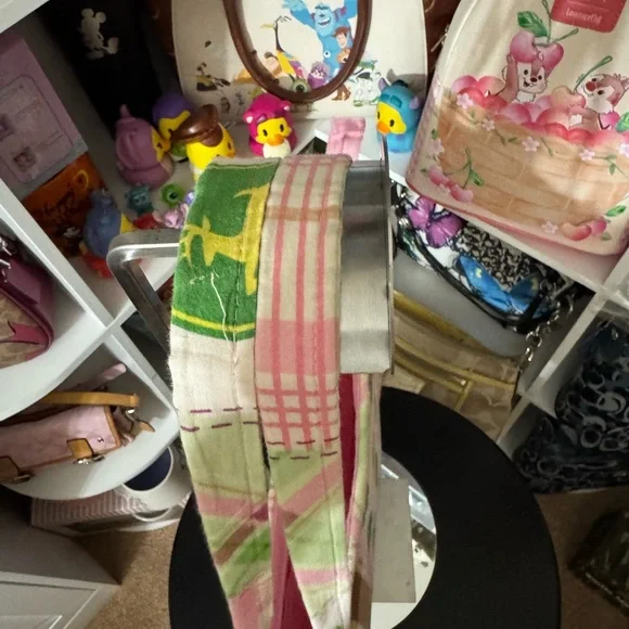John Deere Pink and Green Patchwork Tote Bag - Picture 5 of 7